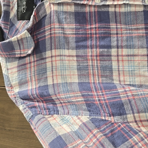 Rails-Wyatt in 'Ocean Tangerine' 100% Cotton Long Sleeve Button Down-Size XL - Picture 6 of 17